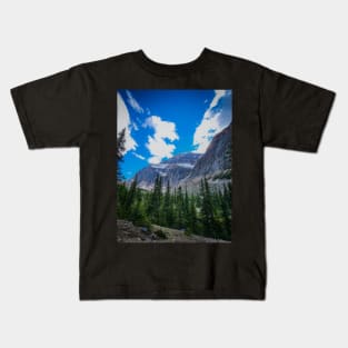 Jasper National Park Mountain Snowy Peak Photo V1 Kids T-Shirt